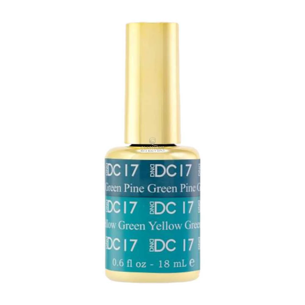 DND DC Mood Change Gel Polish - Pine Green To Yellow Green #17