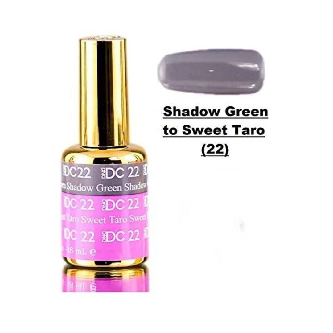 DND DC Mood Change Gel Polish - Shadow Green Sweet Taro #22 - Image 2