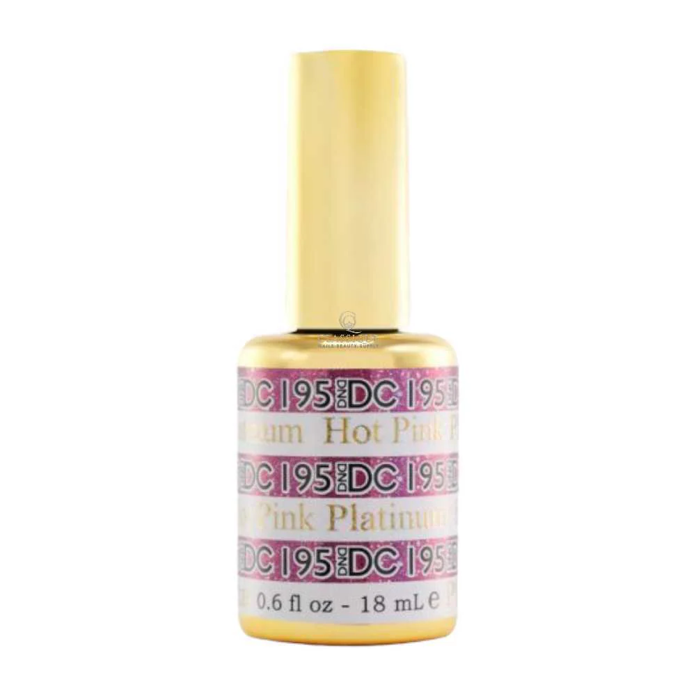 DND DC Platinum Gel Polish - Hot Pink #195