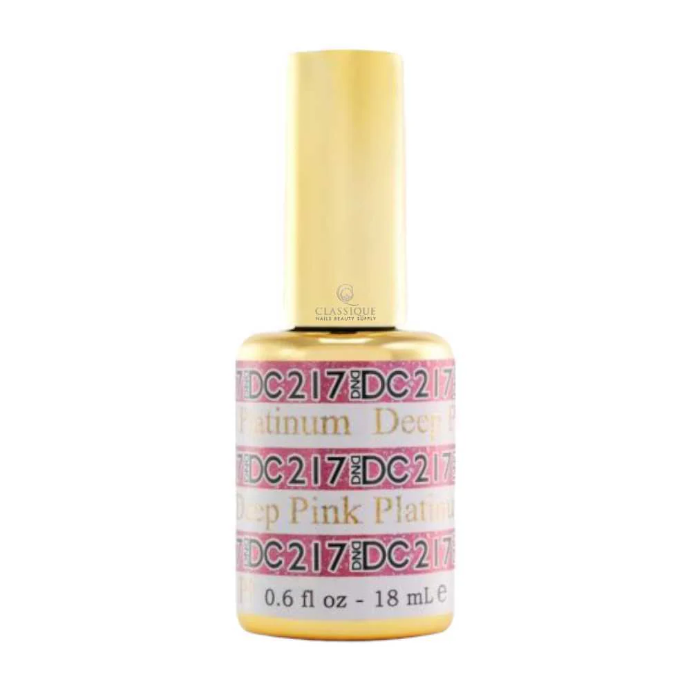 DND DC Platinum Gel Polish - Deep Pink #217