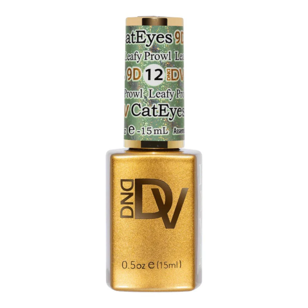 DND Diva 9D Cat Eye Gel Polish - Leafy Prowl #12 - Image 2