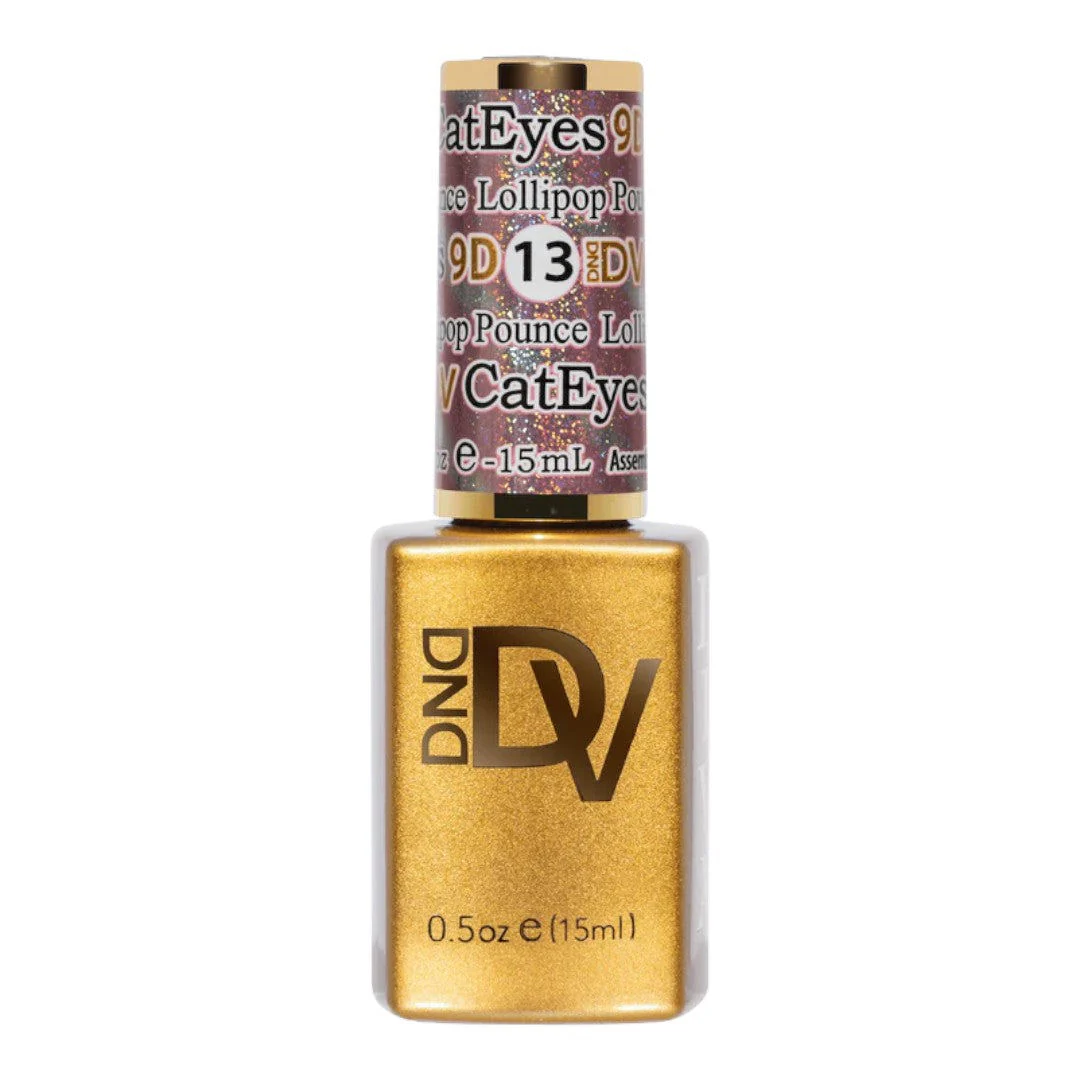 DND Diva 9D Cat Eye Gel Polish - Lollipop Pounce #13 - Image 3