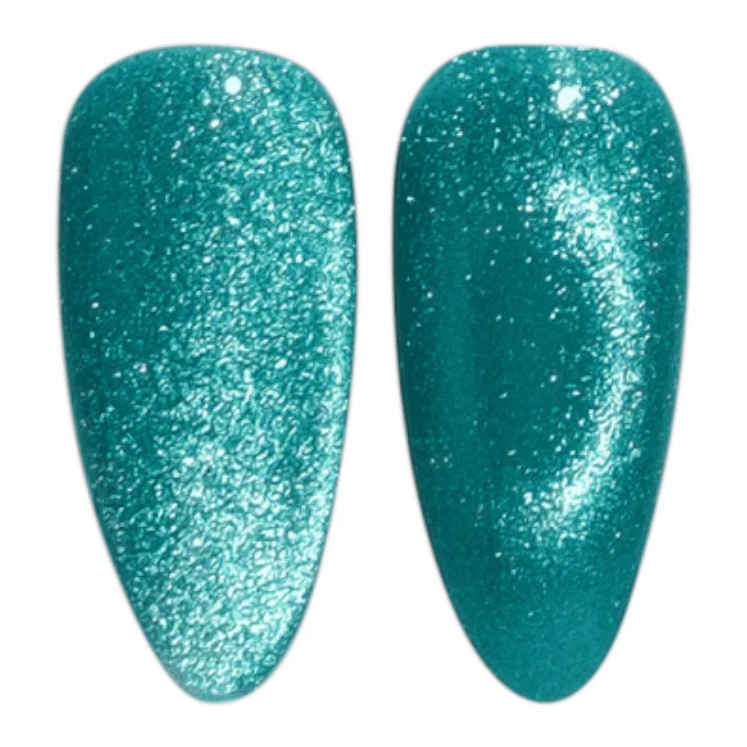 DND Diva 9D Cat Eye Gel Polish - Leopard Mint #20