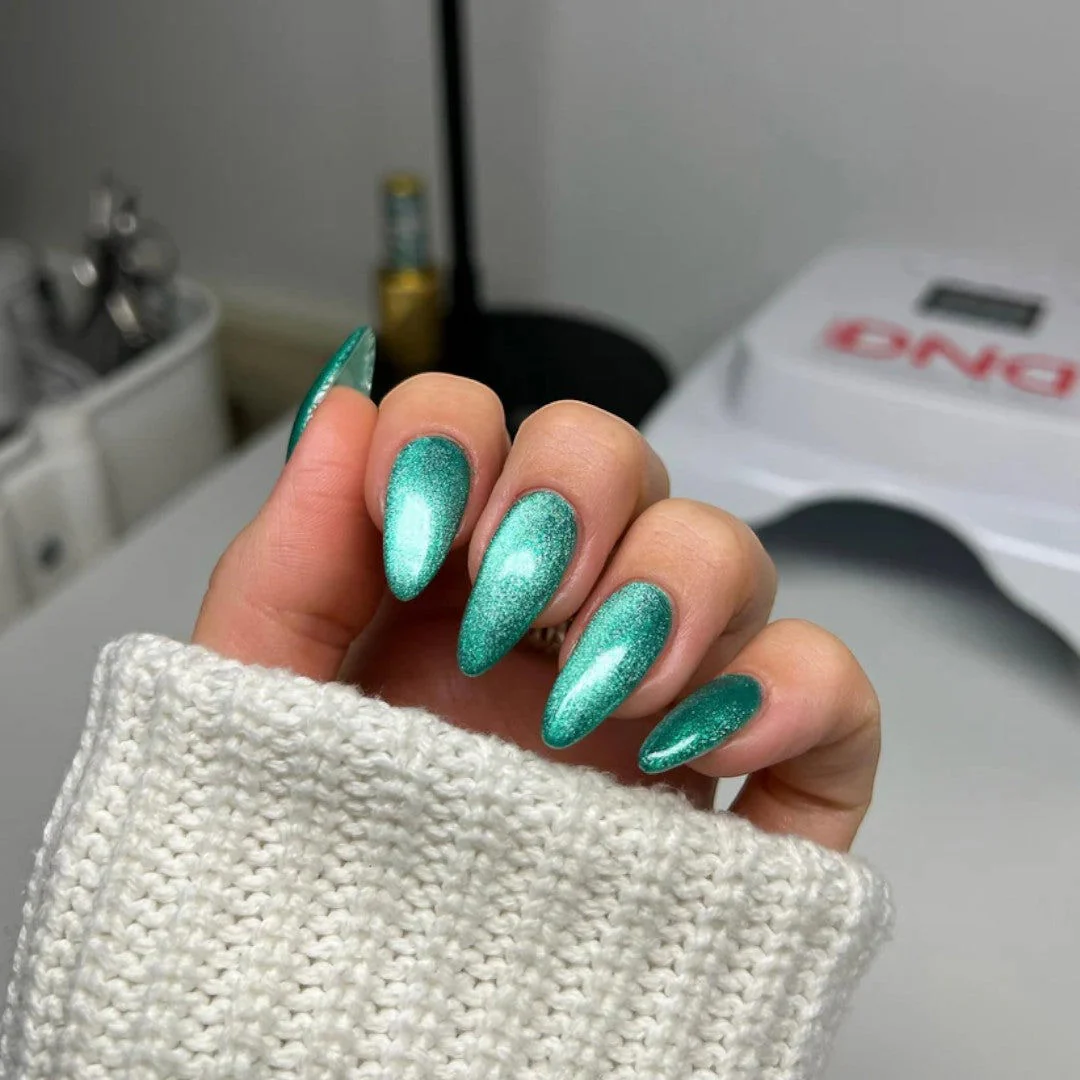 DND Diva 9D Cat Eye Gel Polish - Leopard Mint #20 - Image 3