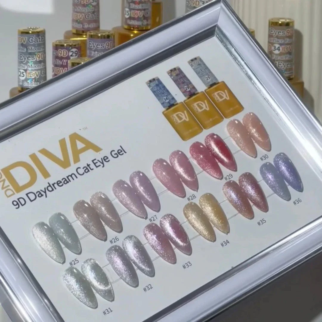 DND Diva 9D Cat Eye Gel Polish #25-36 Daydream Collection - Image 3