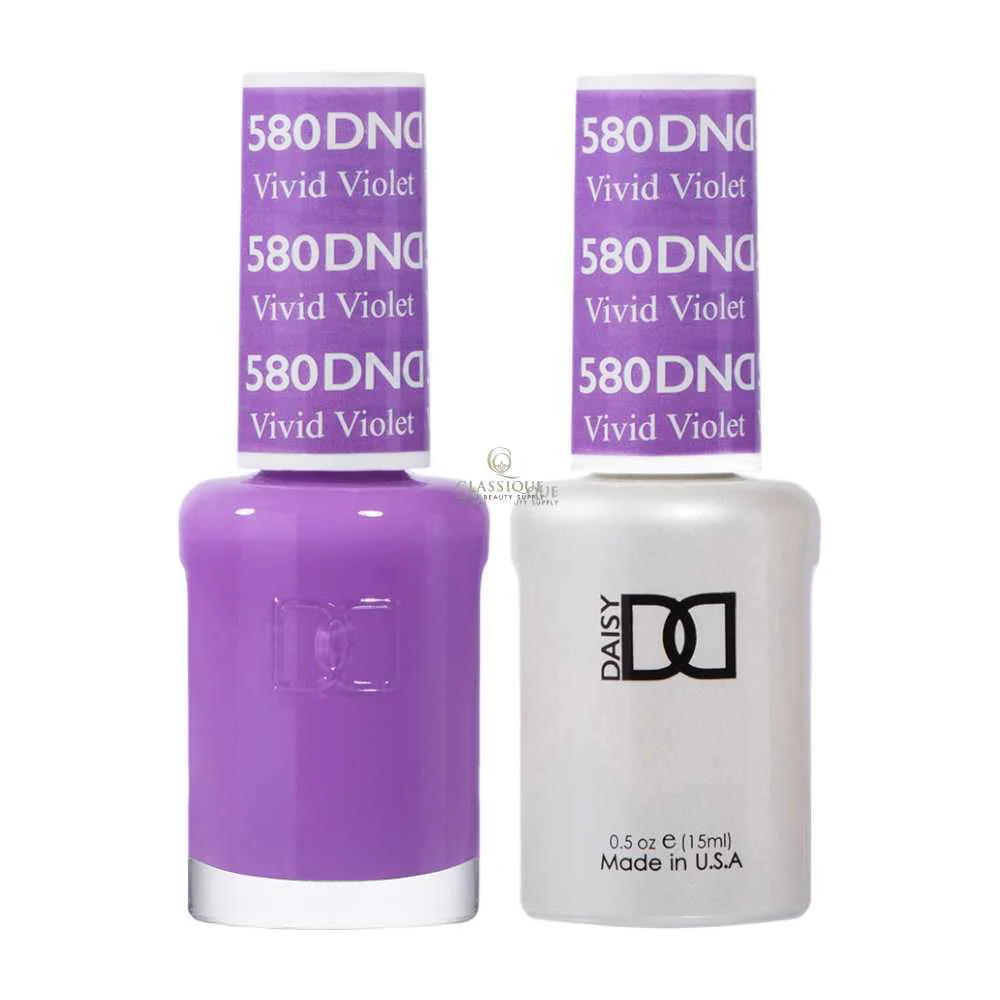 DND Gel & Lacquer Duo - Vivid Violet #580