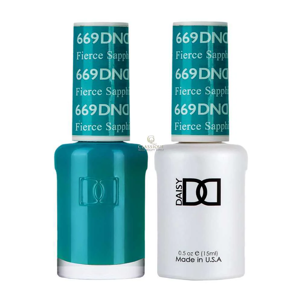 DND Gel & Lacquer Duo - Fierce Sapphire #669