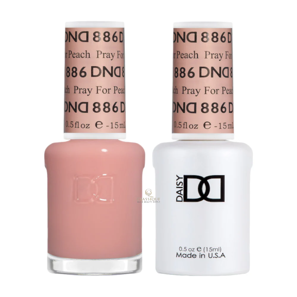 DND Sheer Gel & Lacquer Duo - Pray For Peach #886