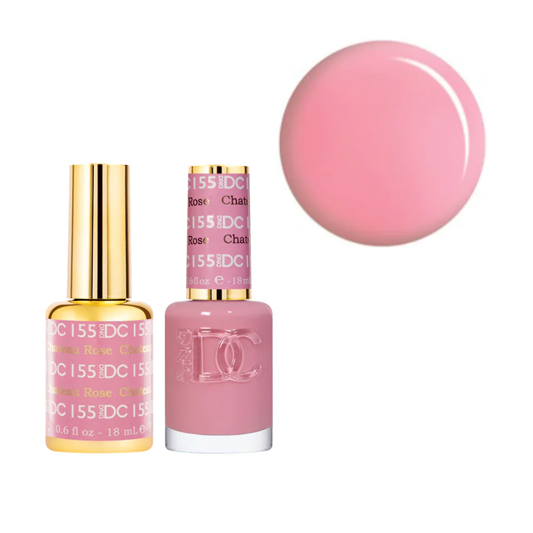 DND DC Gel & Lacquer Duo - Chateau Rose #155 - Image 2