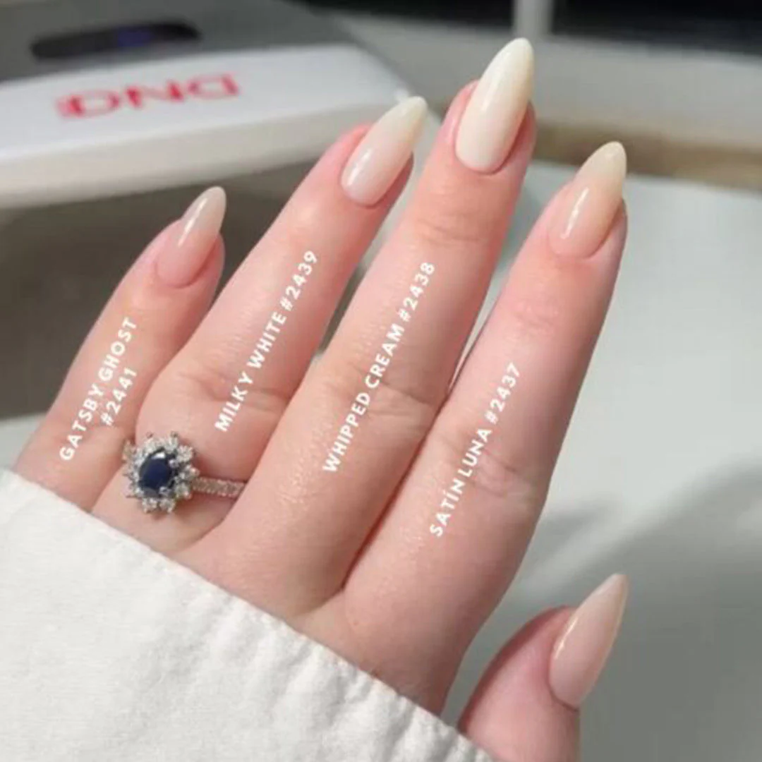 DND DC Sheer Gel & Lacquer Duo - Whipped Cream #2438 - Image 2