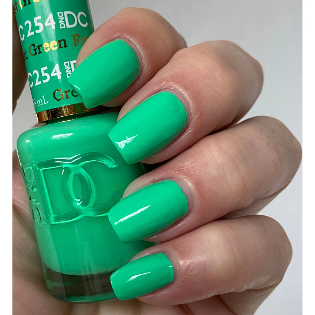 DND DC Gel & Lacquer Duo - Forest Green #254 - Image 3