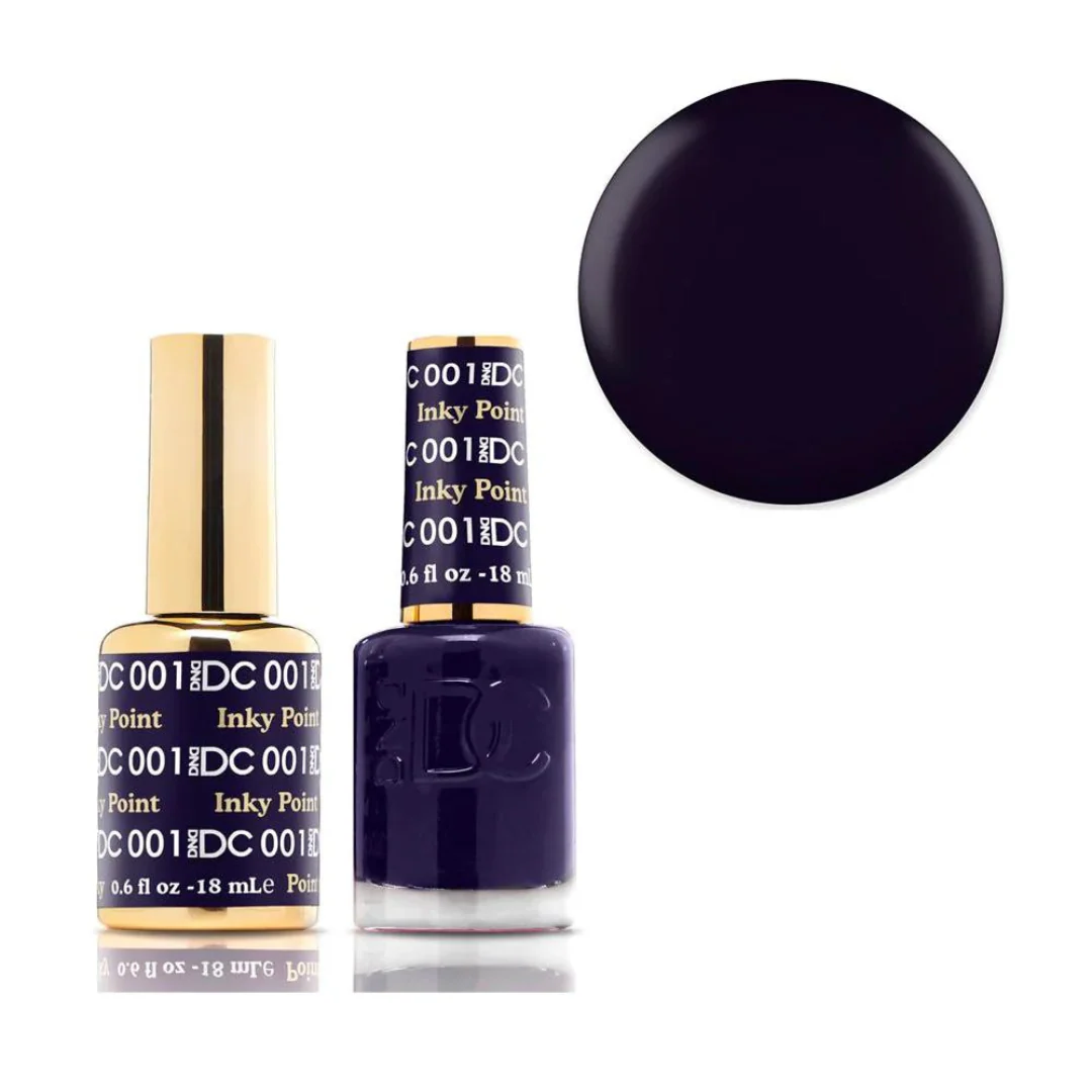 DND DC Gel & Lacquer Duo - Inky Point #001 - Image 2
