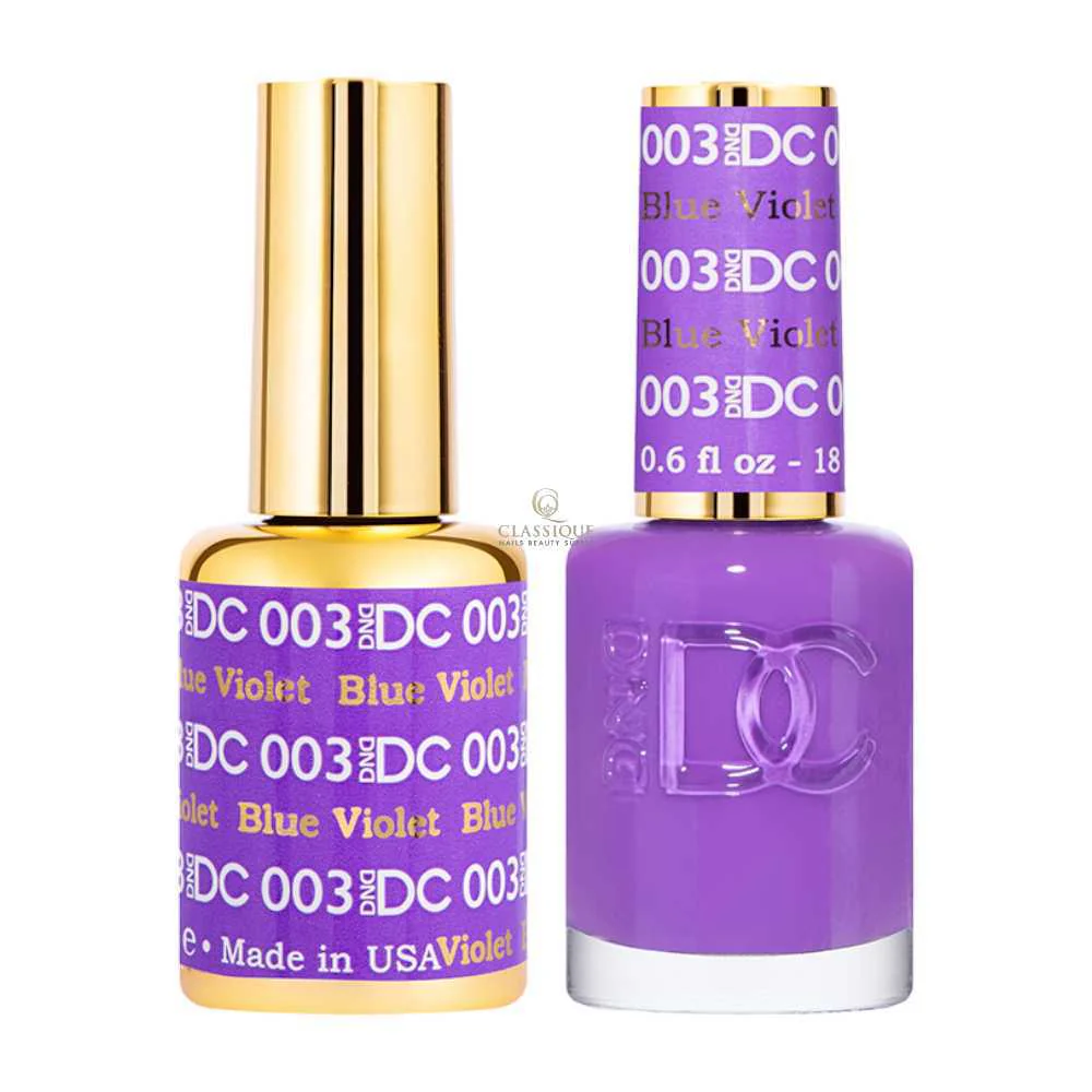 DND DC Gel & Lacquer Duo - Blue Violet #003