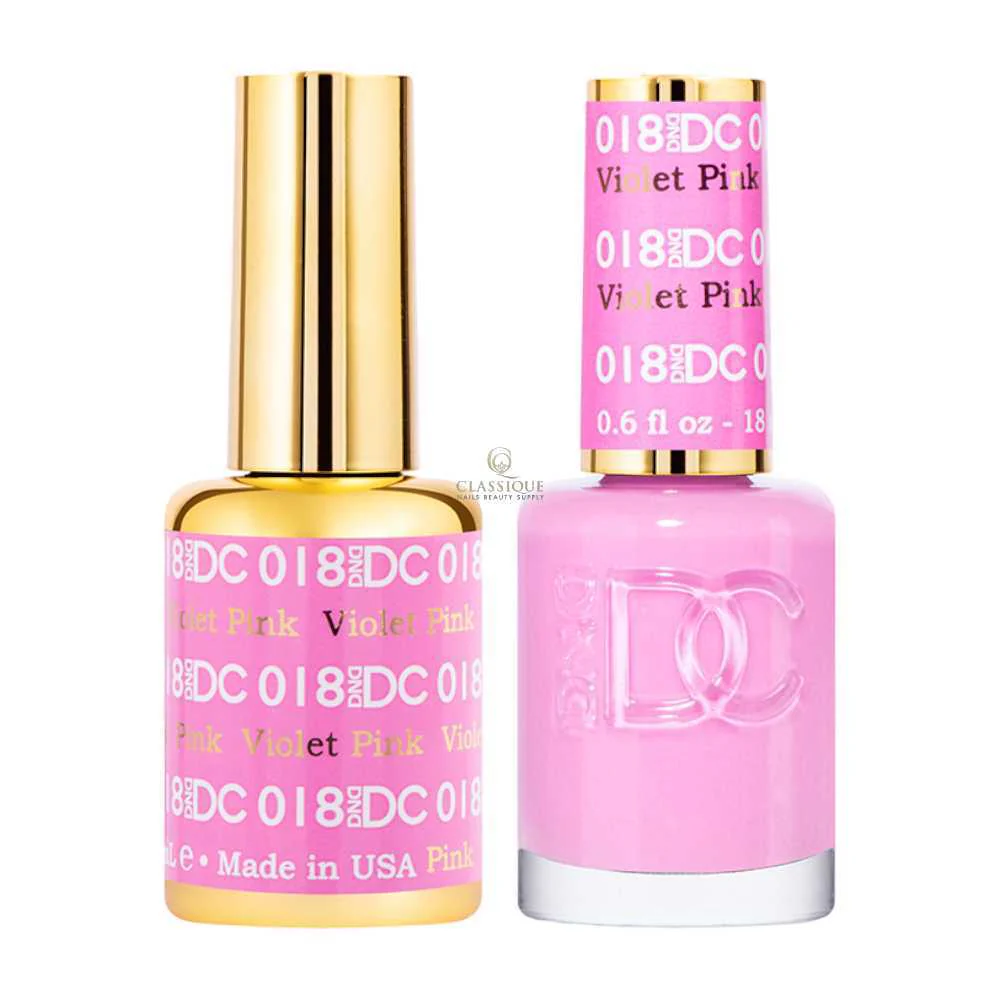 DND DC Gel & Lacquer Duo - Violet Pink #018