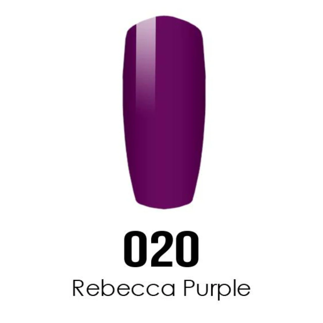 DND DC Gel & Lacquer Duo - Rebecca Purple #020 - Image 2