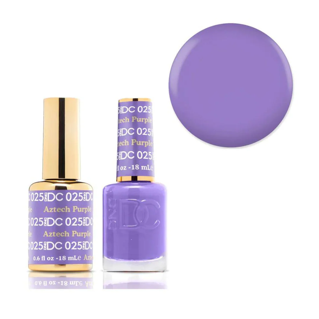 DND DC Gel & Lacquer Duo - Aztech Purple #025 - Image 2