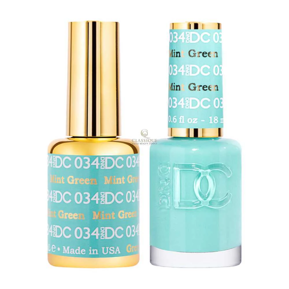 DND DC Gel & Lacquer Duo - Mint Green #034