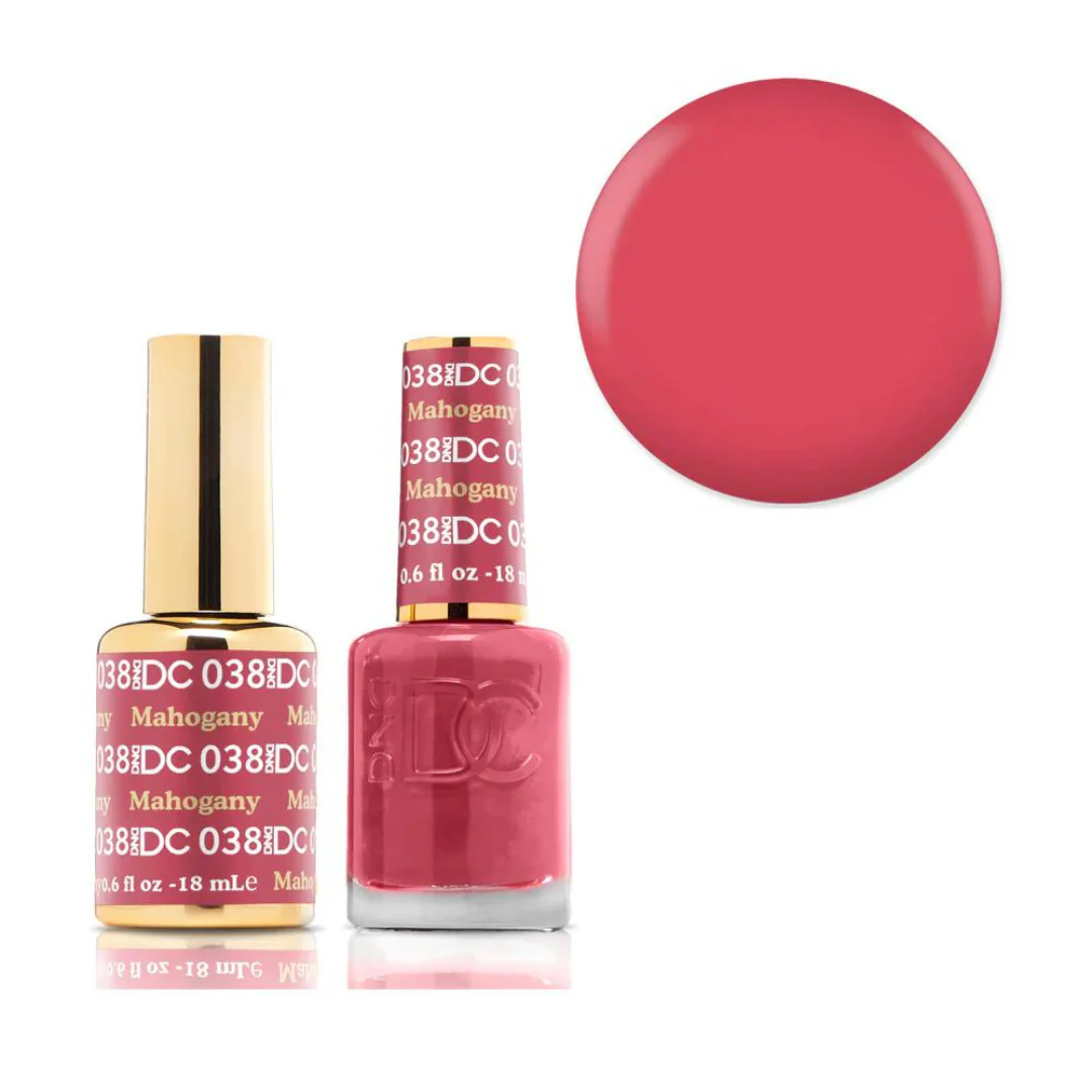 DND DC Gel & Lacquer Duo - Mahogany #038 - Image 2