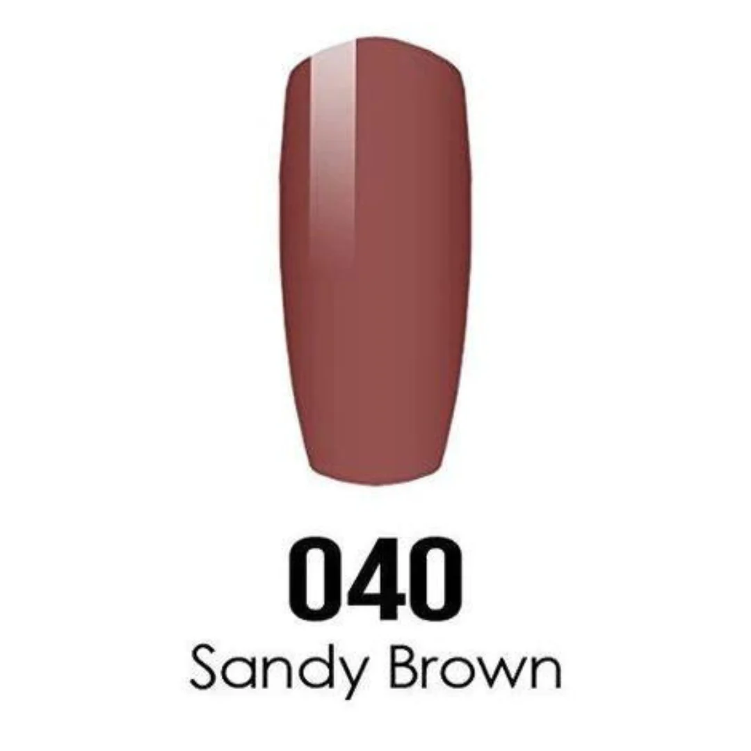 DND DC Gel & Lacquer Duo - Sandy Brown #040 - Image 2