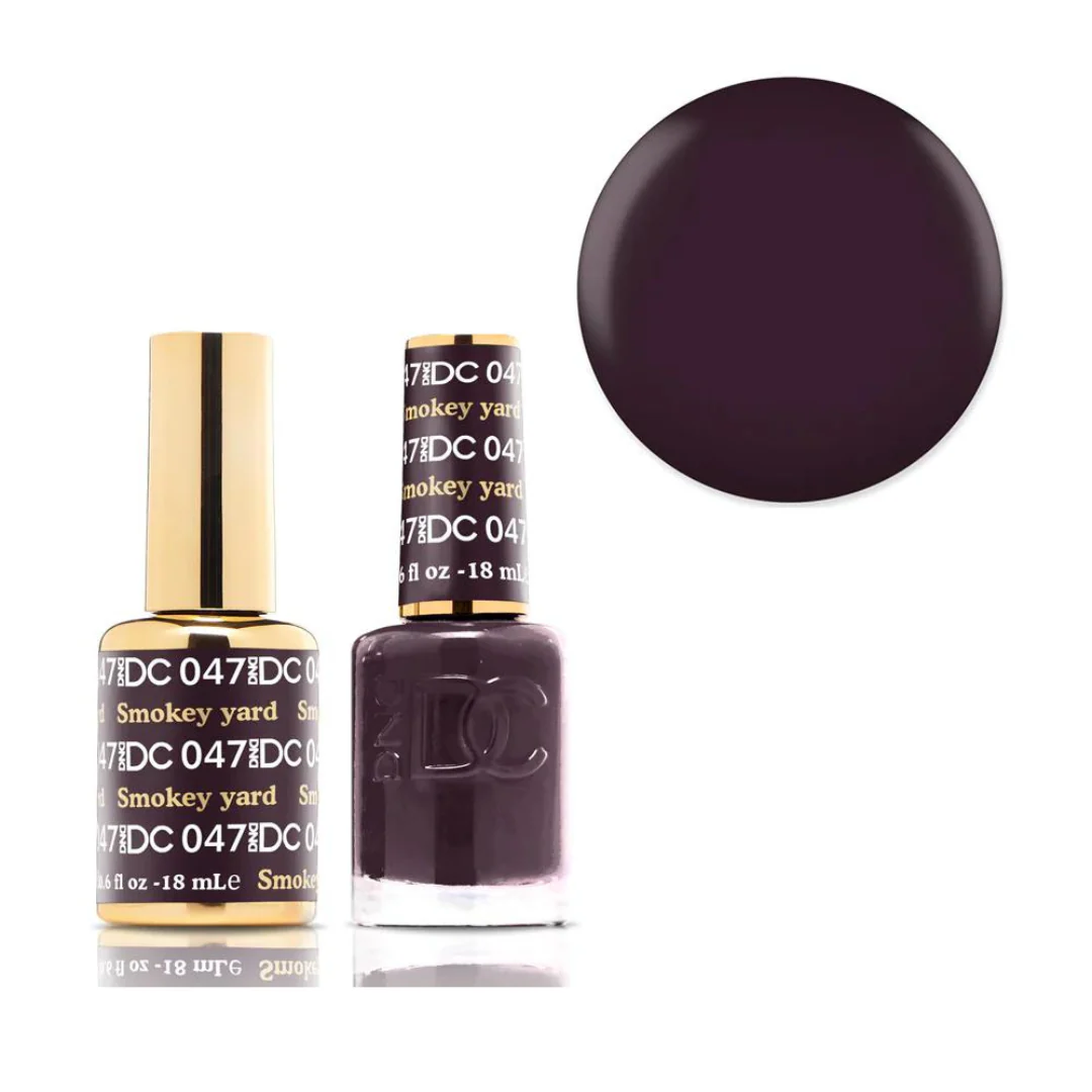 DND DC Gel & Lacquer Duo - Smokey Yard #047 - Image 2