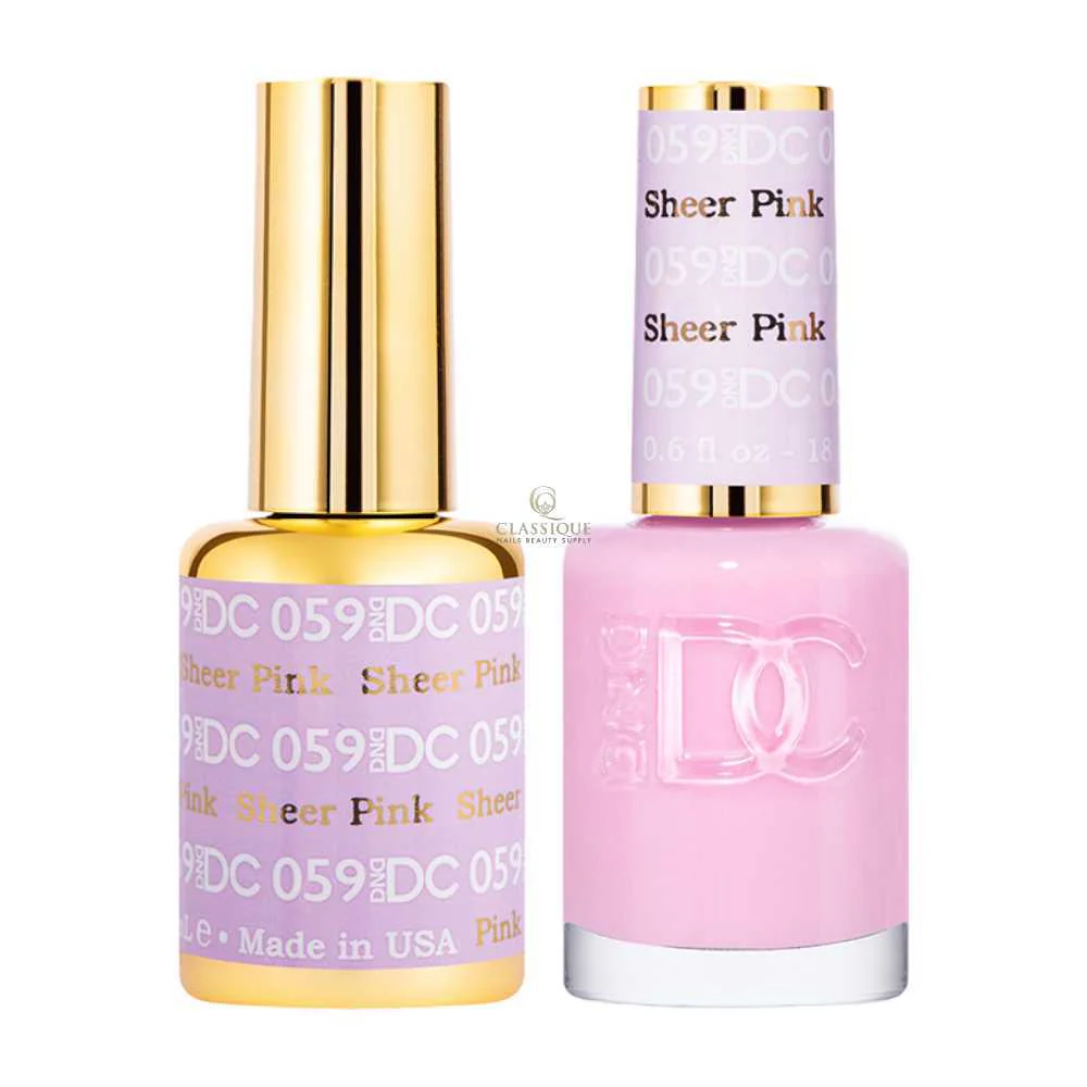 DND DC Gel & Lacquer Duo - Sheer Pink #059