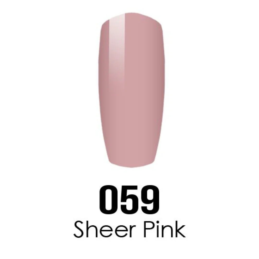 DND DC Gel & Lacquer Duo - Sheer Pink #059 - Image 2