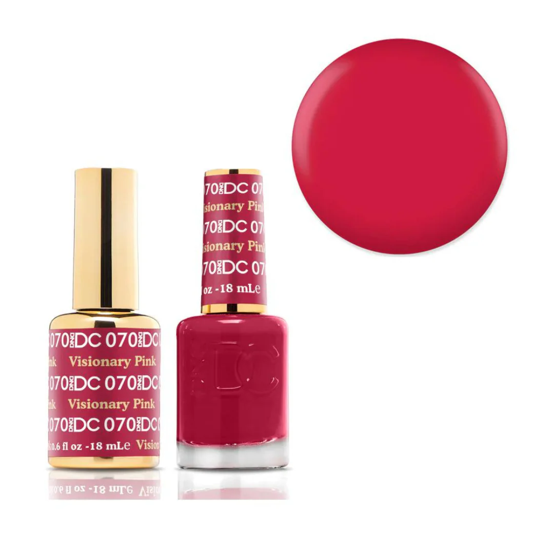 DND DC Gel & Lacquer Duo - Visionary Pink #070 - Image 2