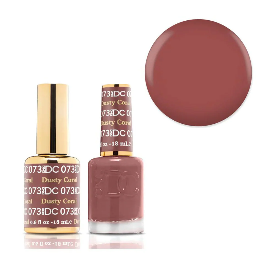 DND DC Gel & Lacquer Duo - Dusty Coral #073 - Image 2