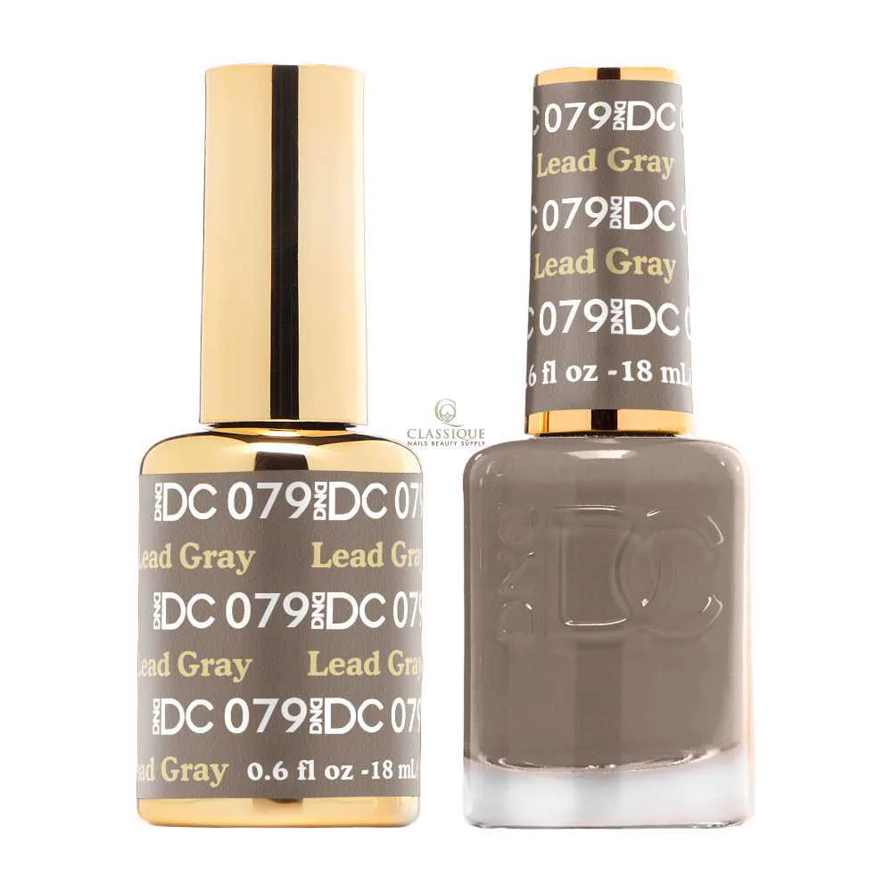DND DC Gel & Lacquer Duo - Lead Gray #079