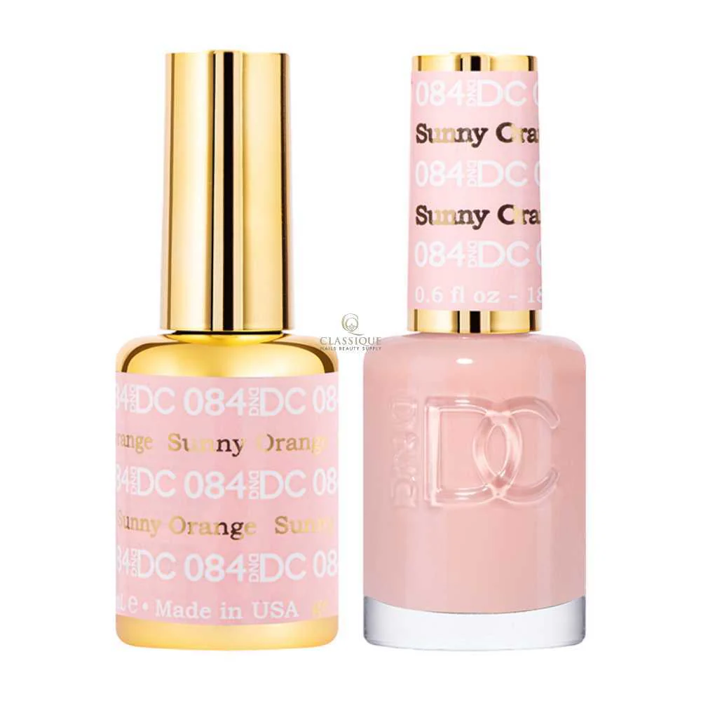 DND DC Gel & Lacquer Duo - Sunny Orange #084
