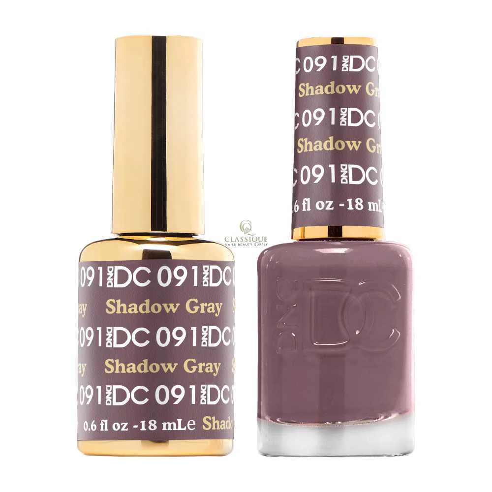 DND DC Gel & Lacquer Duo - Shadow Gray #091