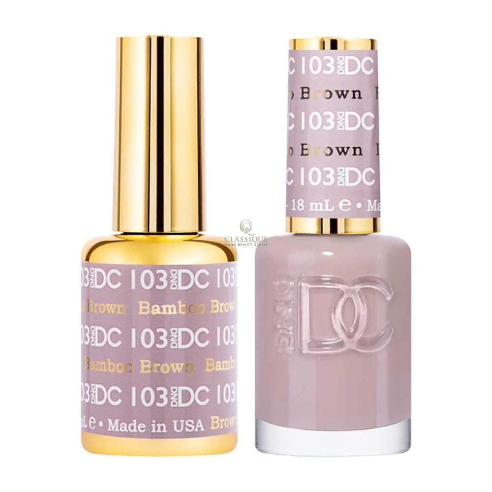 DND DC Gel & Lacquer Duo - Bamboo Brown #103