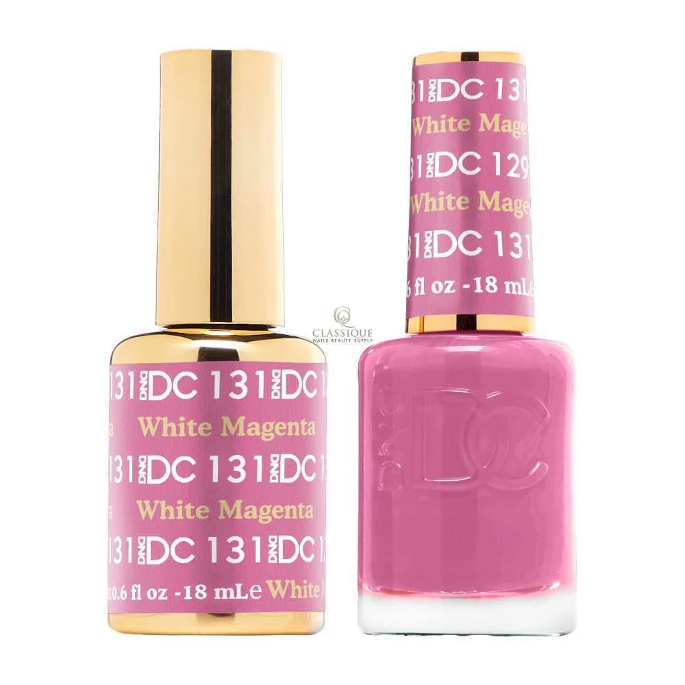 DND DC Gel & Lacquer Duo - White Magenta #131