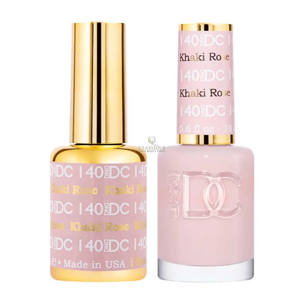 DND DC Gel & Lacquer Duo - Khaki Rose #140
