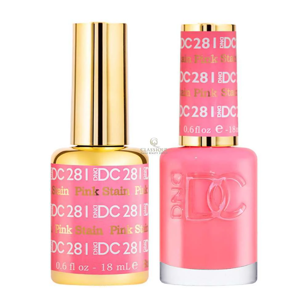 DND DC Gel & Lacquer Duo - Pink Stain #281