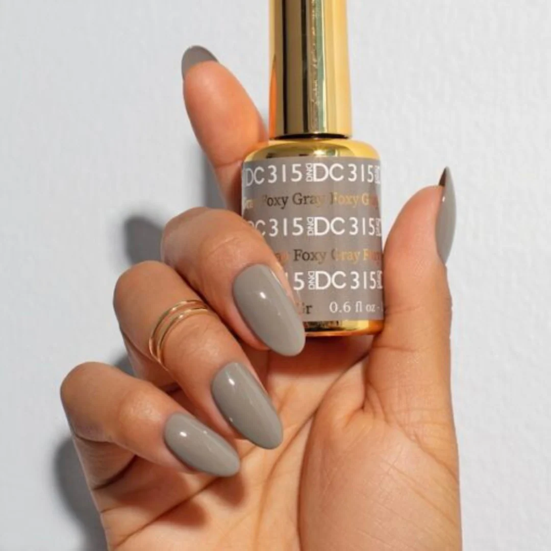 DND DC Gel & Lacquer Duo - Foxy Gray #315 - Image 2