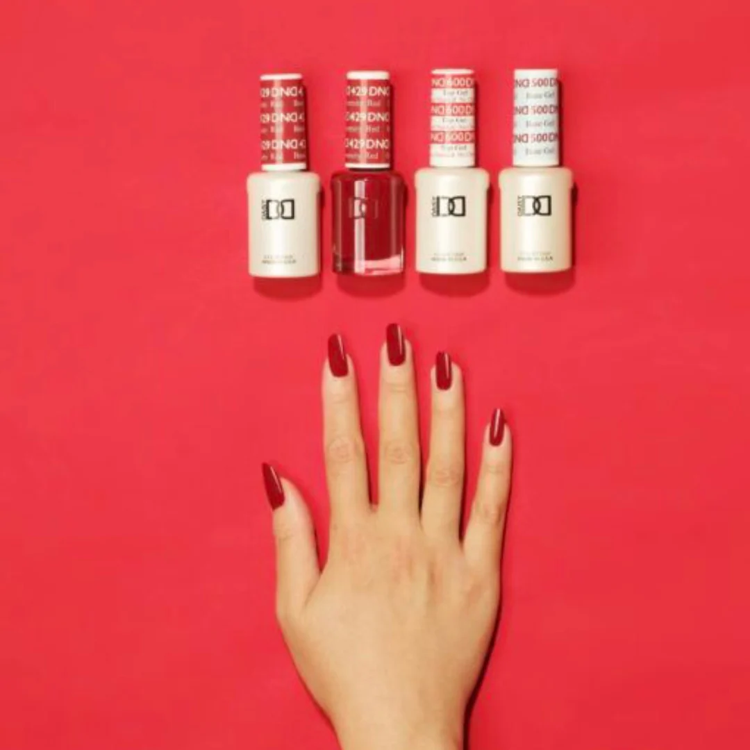 DND Gel & Lacquer Duo - Boston University Red #429 - Image 4