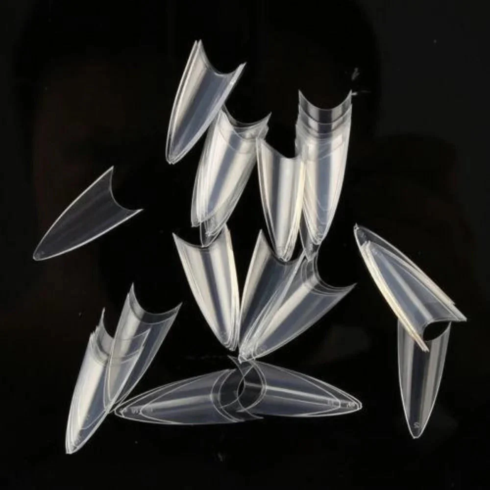 DND Nail Tips - Stiletto Clear #5