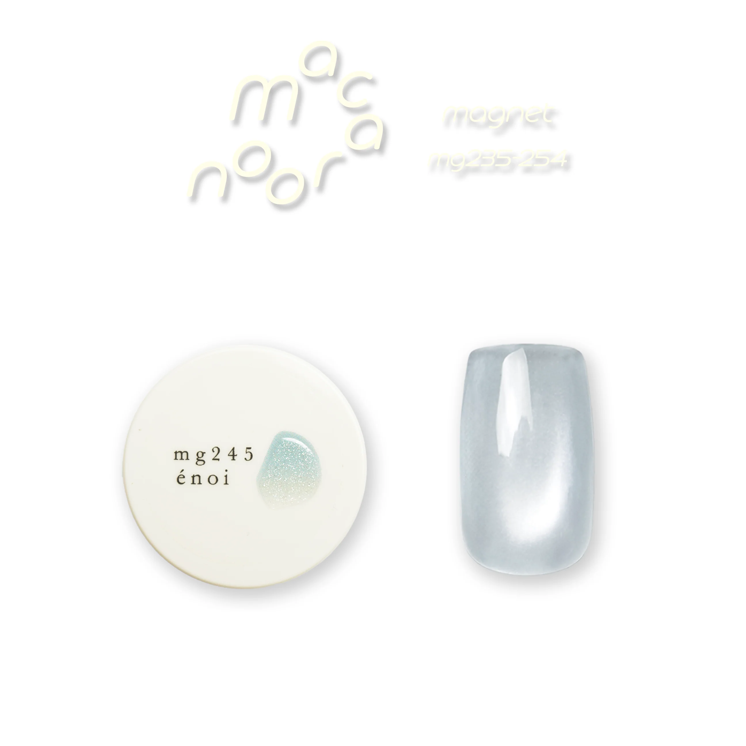 Enoi Cat Eye Gel Polish - Macaroon Magnet Collection #MG235-254 - Image 13