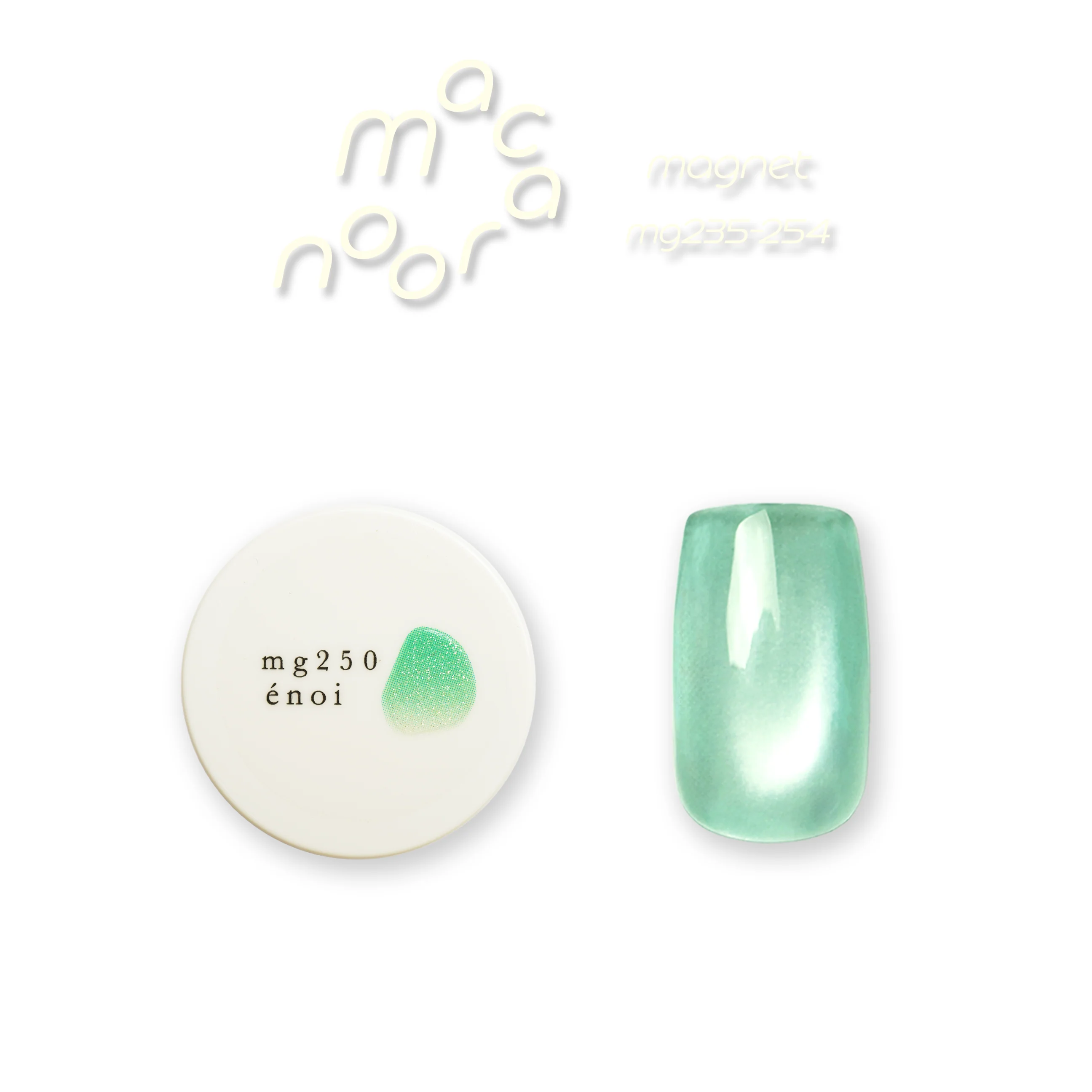 Enoi Cat Eye Gel Polish - Macaroon Magnet Collection #MG235-254 - Image 18