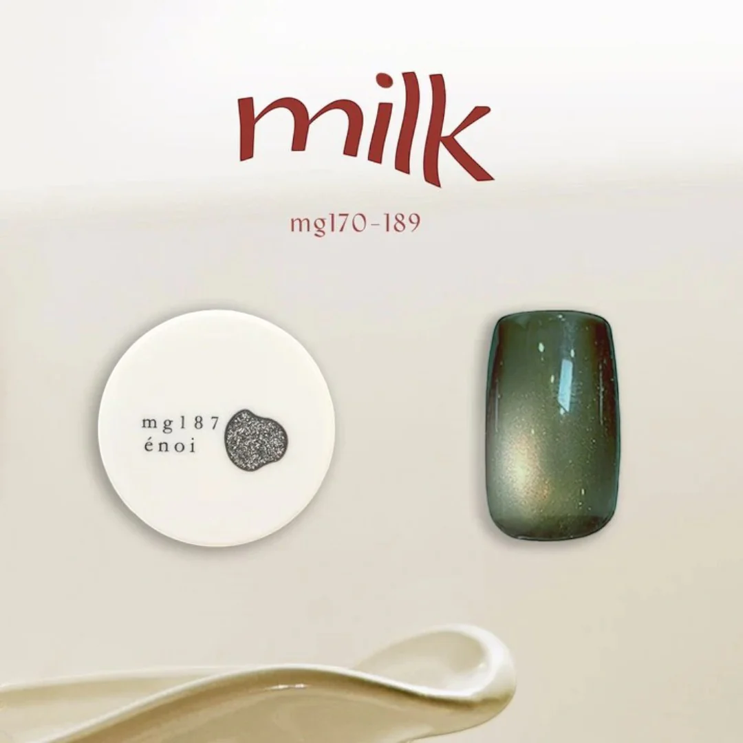Enoi Cat Eye Gel Polish - Milk Magnet #MG187 - Image 2