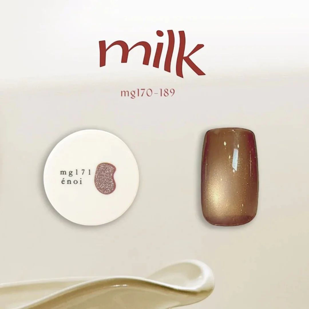 Enoi Cat Eye Gel Polish - Milk Magnet #MG171 - Image 2