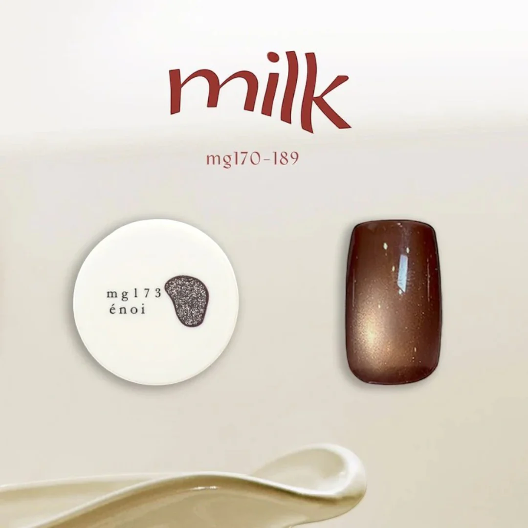 Enoi Cat Eye Gel Polish - Milk Magnet #MG173 - Image 2
