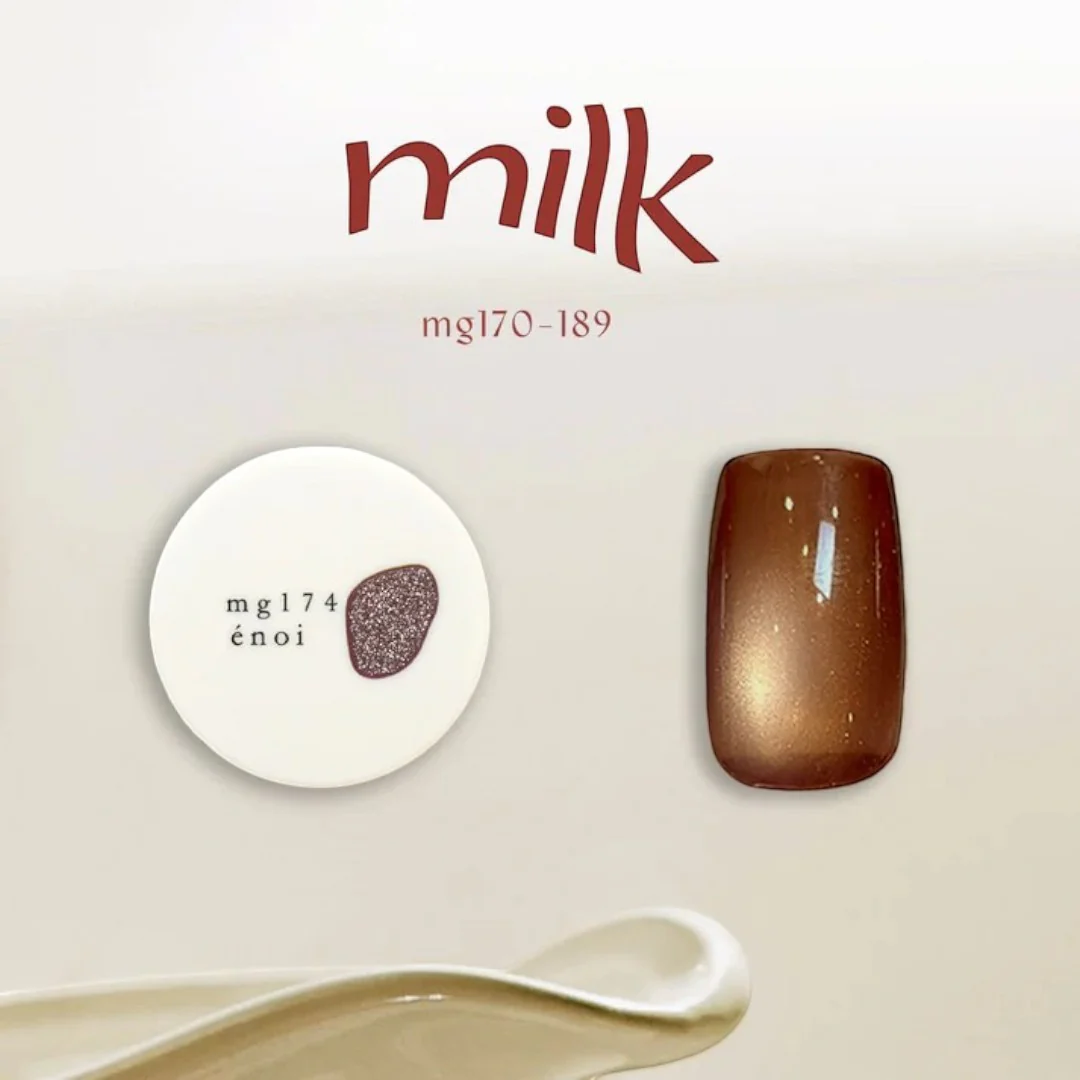 Enoi Cat Eye Gel Polish - Milk Magnet #MG174 - Image 2