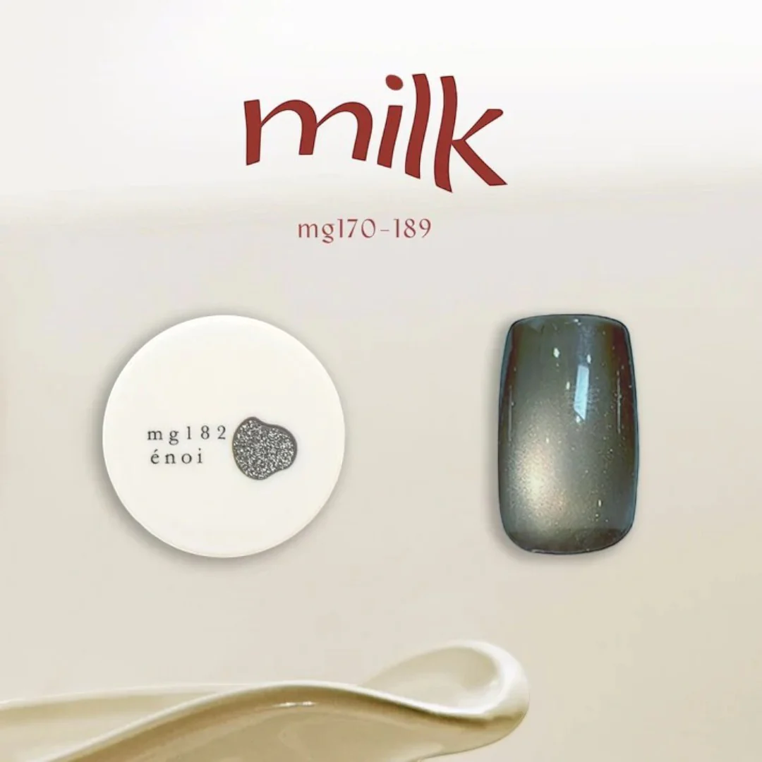 Enoi Cat Eye Gel Polish - Milk Magnet #MG182 - Image 2