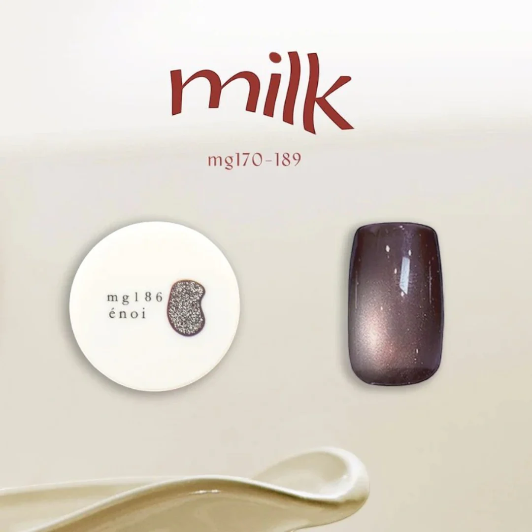 Enoi Cat Eye Gel Polish - Milk Magnet #MG186 - Image 2