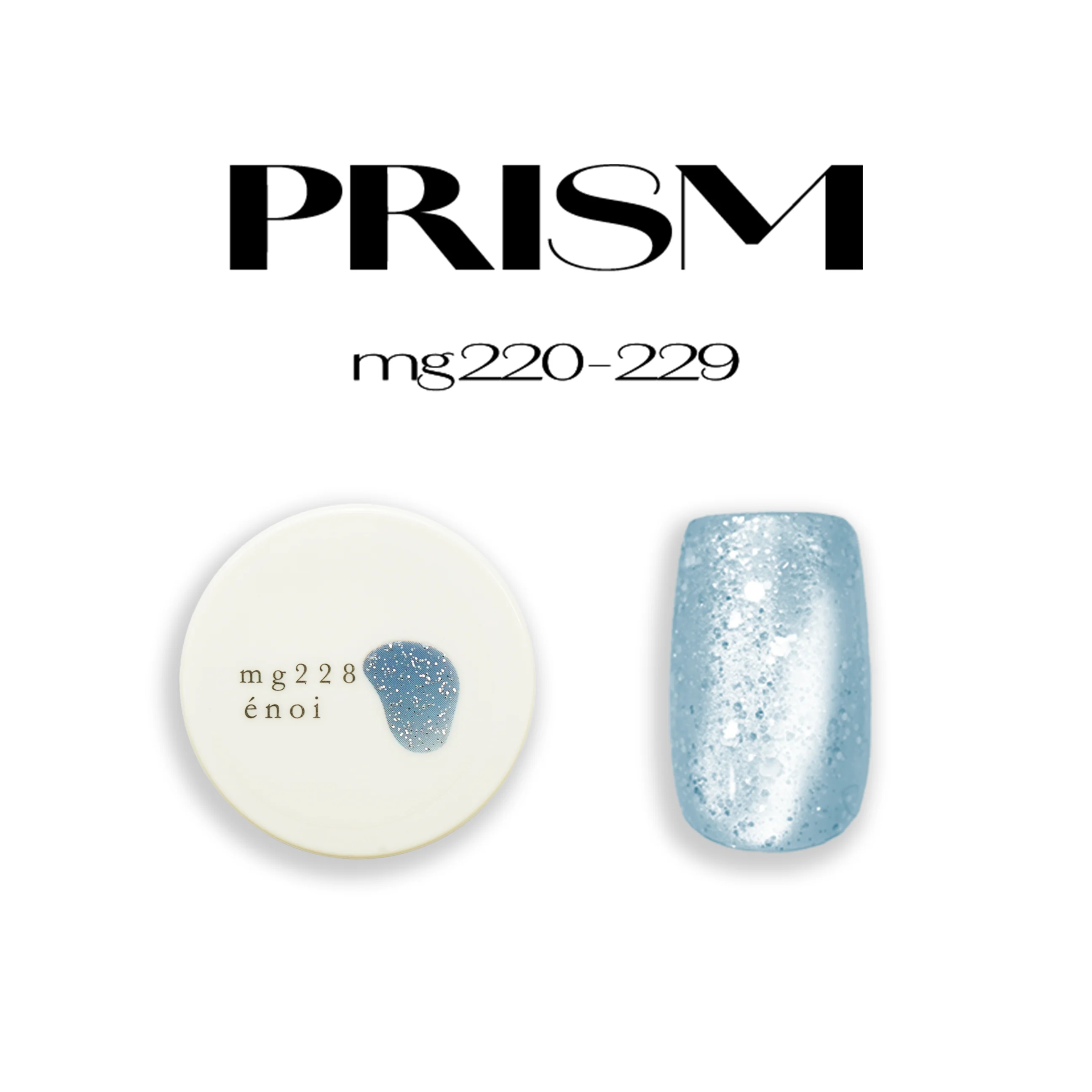 Enoi Cat Eye Gel Polish - Prism Magnet Collection #MG220-229 - Image 12