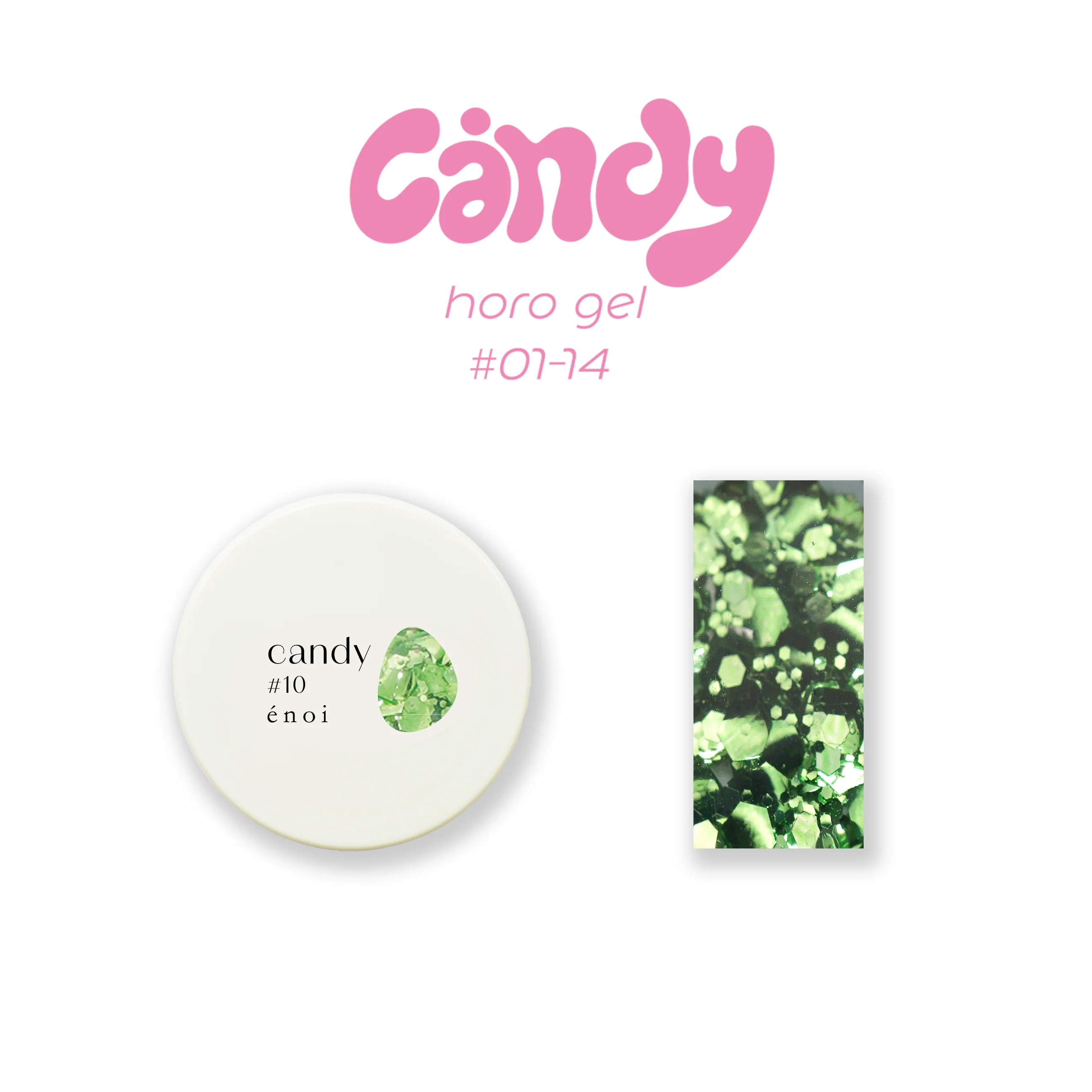 Enoi Gel Colour - Candy Horo Gel Collection #01-14 - Image 15