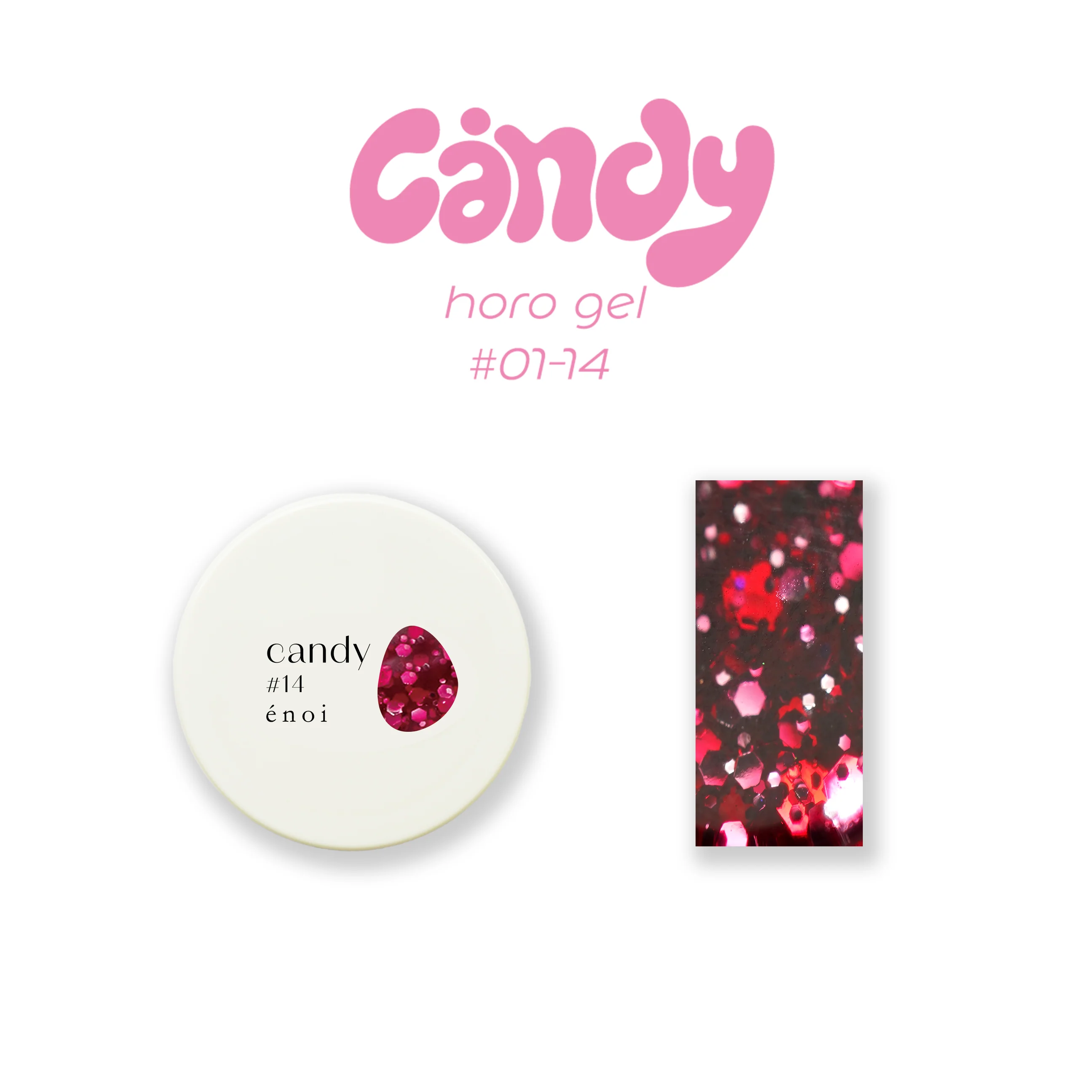 Enoi Gel Colour - Candy Horo Gel Collection #01-14 - Image 19