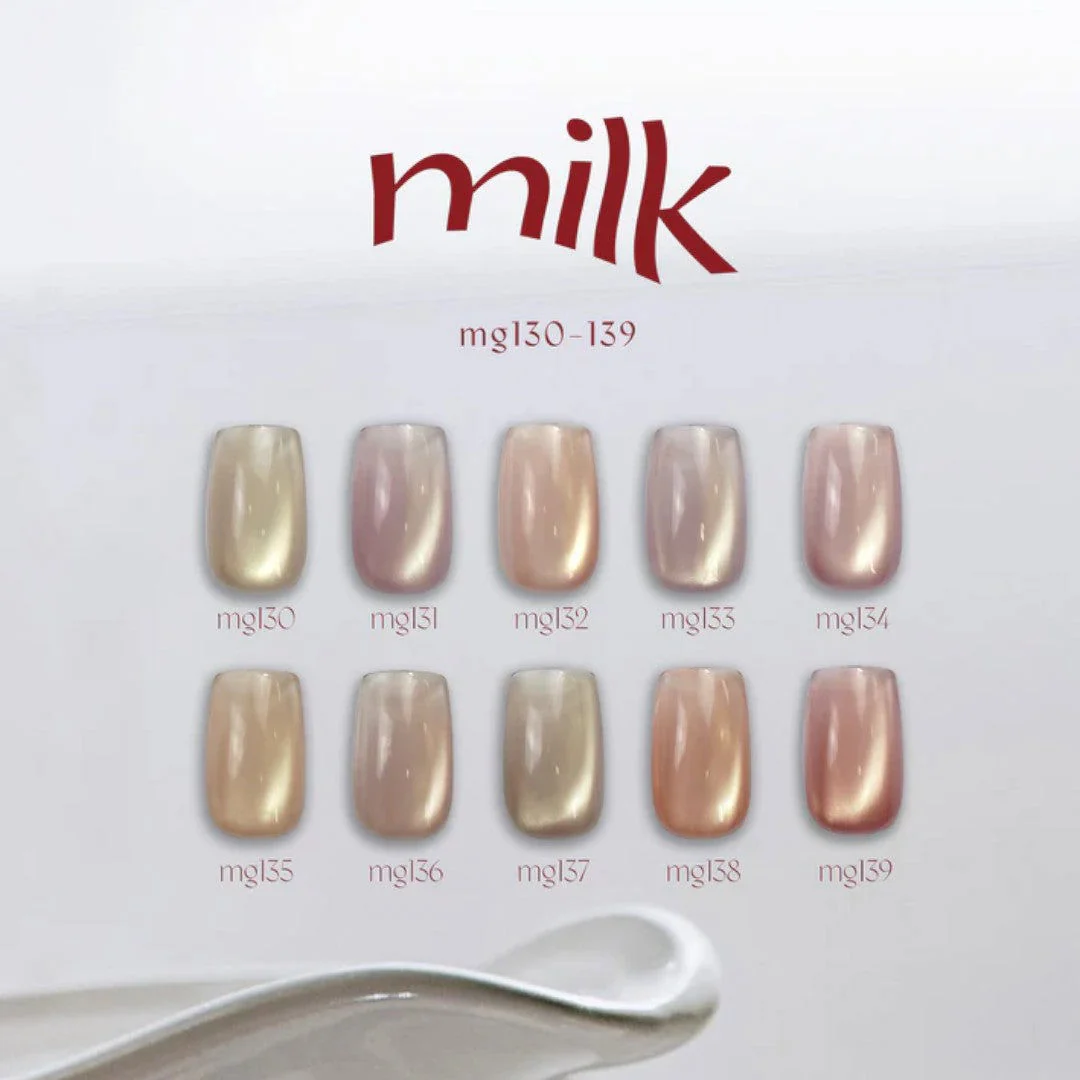 Enoi Cat Eye Gel Polish - Milk Magnet #MG139 - Image 3